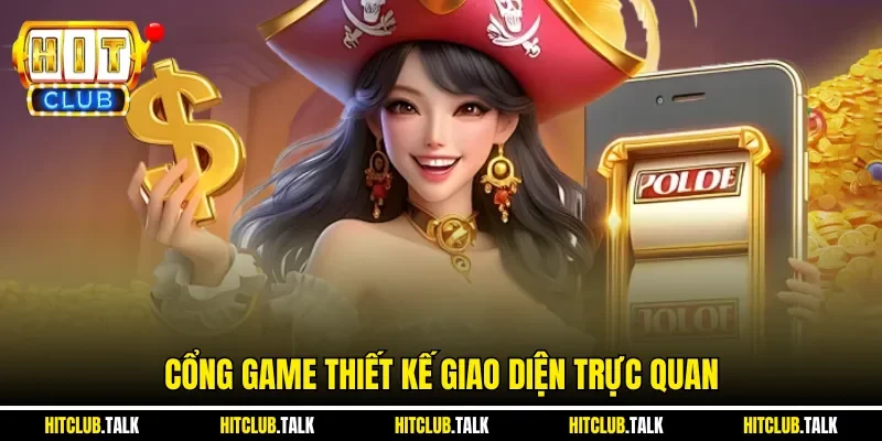 Cổng game thiết kế giao diện trực quan